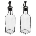 Set of glass oil and vinegar bottles 0.16 l