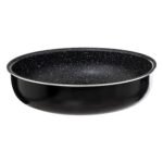 Pressed aluminium sauté pan without removable handle 24 cm