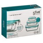 Set of 3 Clipeat large glass containers in pallet box - Afbeelding 5