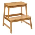 2-step bamboo step stool
