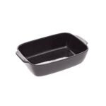 Rectangular grey ceramic dish 32 x 20 cm