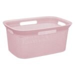 Scandi pink laundry basket 45 l