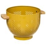 Modern Color mustard metal colander 4.5 l
