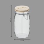 Wording glass and wood jar 1.5 l - Afbeelding 7