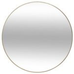 SPIEGEL ALICE DIAM 76 CM METAAL GOUD