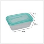 Set of 5 Fresh & Freeze rectangular PE boxes 0.5 l - Afbeelding 4
