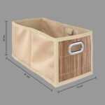 OPBERGMAND VAN NATUREL BAMBOE 15 X 31 CM - Afbeelding 4