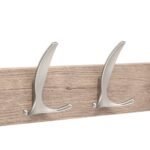 HAAK 4 STANGEN ALY L. 45 X B. 6,5 X H. 10 CM GRIJS - Afbeelding 3