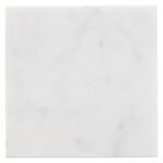 SET VAN 4 MARMEREN ONDERZETTERS DIAMETER 10 CM WIT - Afbeelding 4