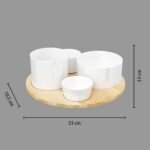 5-DELIGE APERITIEFSET BAMBOE WIT - Afbeelding 10