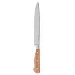 Elegancia stainless steel and acacia utility knife