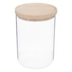 Hermet jar 1.6 l glass and wood