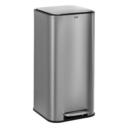Delta square pedal bin 30 l stainless steel