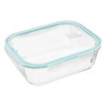 Clipeat rectangular glass container 2.26 l