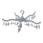 Folding drying rack with 30 clothes pegs