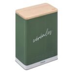 Color Edition metal cereals tin with embossed details