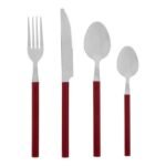 24-delige besteklade Indonésie granaat plastic