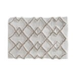 Ethinque katoenen badmat 50 x 75 cm taupe