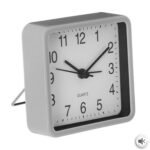 Vierkante wekker Arvyn 8 x 8 cm kunststof bijpassend