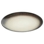 Dessertbord Jem diam 21 cm zwart en zilver - Afbeelding 2