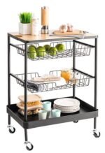 Medium model keukentrolley met afneembare metalen plank - Afbeelding 2