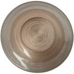 Schaal Jem diam 20 cm roze en goud