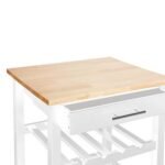 Klein model witte keukentrolley Claude - Afbeelding 2