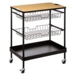 Medium model keukentrolley met afneembare metalen plank