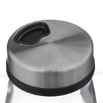 Set van 3 glazen kruidenpotjes van roestvrij staal - Afbeelding 2