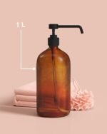 Glazen transparante zeepdispenser in displaybox 1 L - Image 2