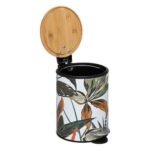 Palawan softclose pedaalemmer van bamboe en metaal 3 L - Afbeelding 2