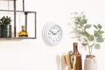 Klok met lijst Evan diam 22 cm kunststof bijpassend - Afbeelding 2