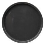 Plat bord Marie diam 27 cm grijs