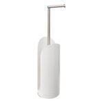 Katoenkleurige toiletroldispenser en houder