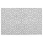 Geometrische placemat 45 x 30 cm wit