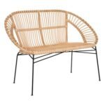 2-zitsbank Keko natuurlijk rotan