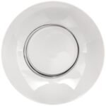 Set van 6 holle borden 20 cm Lichtgrijs