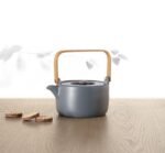 Theepot Nature 80 cl blauw keramiek - Afbeelding 2