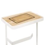 Modern color witte toiletroldispenser en reserverolhouder - Afbeelding 2