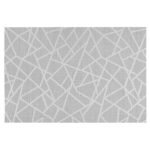 Placemat met craquelé-effect 45 x 30 cm grijs