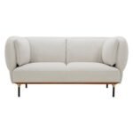 2-zitsbank Isee lichtgrijs fluweel