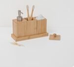 Set van 3 accessoires van bamboe - Image 2