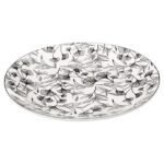 Plat bord Black floral diam 27 cm - Image 2
