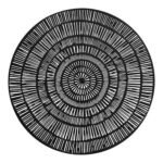 Placemat Rayon diam 38 cm zwart