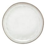 Plat bord Flower diam 26 cm grijs