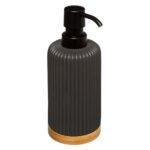 Modern color zeepdispenser - houtskoolkleur