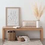 Set van 3 rechthoekige manden Kilian groot model natuurlijk riet - Afbeelding 2