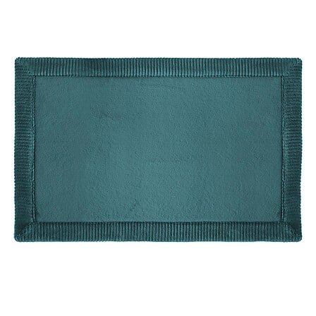 Modern color badmat 80 x 50 cm petrolblauw