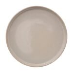 Plat bord Terre inconnue diam 27 cm beige
