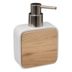 Natureo zeepdispenser van hars - wit